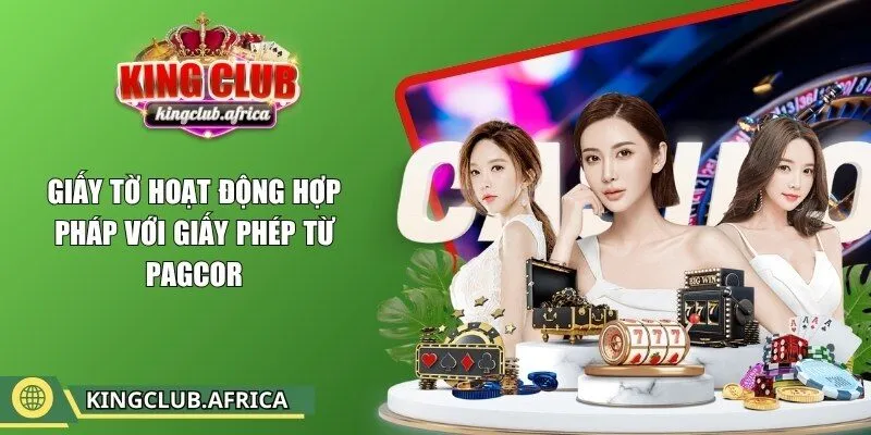 Giấy tờ hoạt động hợp pháp với giấy phép từ PAGCOR